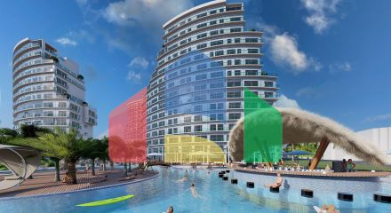 3-room apartment 110 m2 best offer for investors: Guaranteed income on resale 50% of the money invested plus 25 years of guaranteed income from renting an apartment in a super resort!