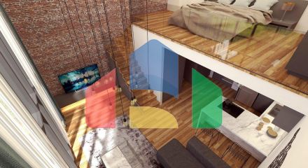 Квартира 1+1 Loft 92м2 с балконом 17 м2 в Фамагусте 