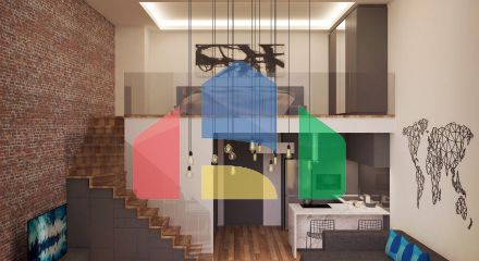 Квартира 1+1 Loft 92м2 с балконом 17 м2 в Фамагусте 