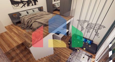 Квартира 1+1 Loft 92м2 с балконом 17 м2 в Фамагусте 