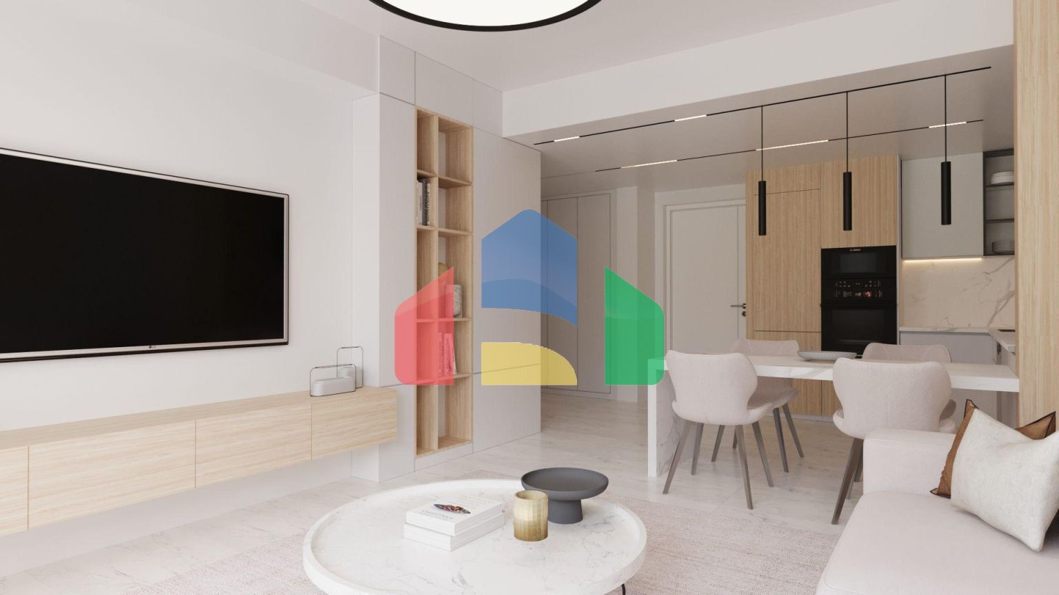 Квартира 1+1 (81 м2 ) с палисадником и террасой в 800 метрах от моря