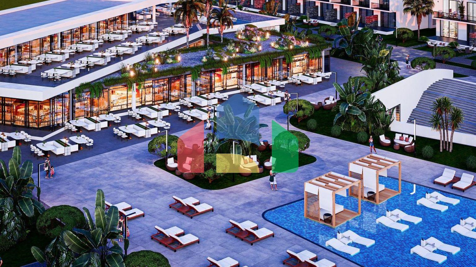 Квартира 1+1 ( 69 м2) Duplex с балконом в новом комплексе в Боазе