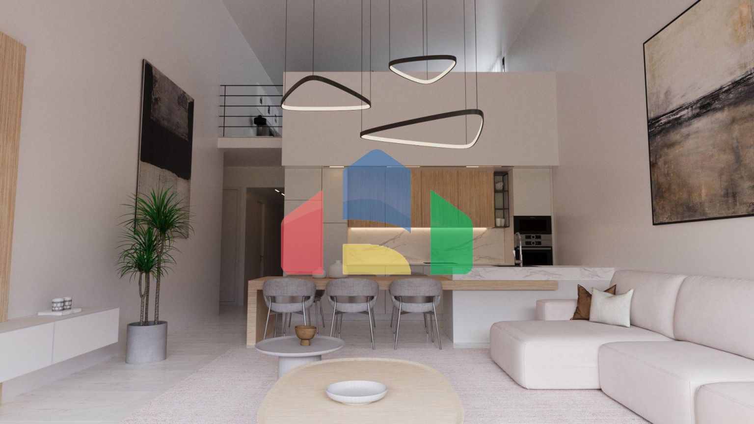 Квартира 3+1 Duplex (174 м2) с балконом  (29 м2) в новом комплексе в Боазе 