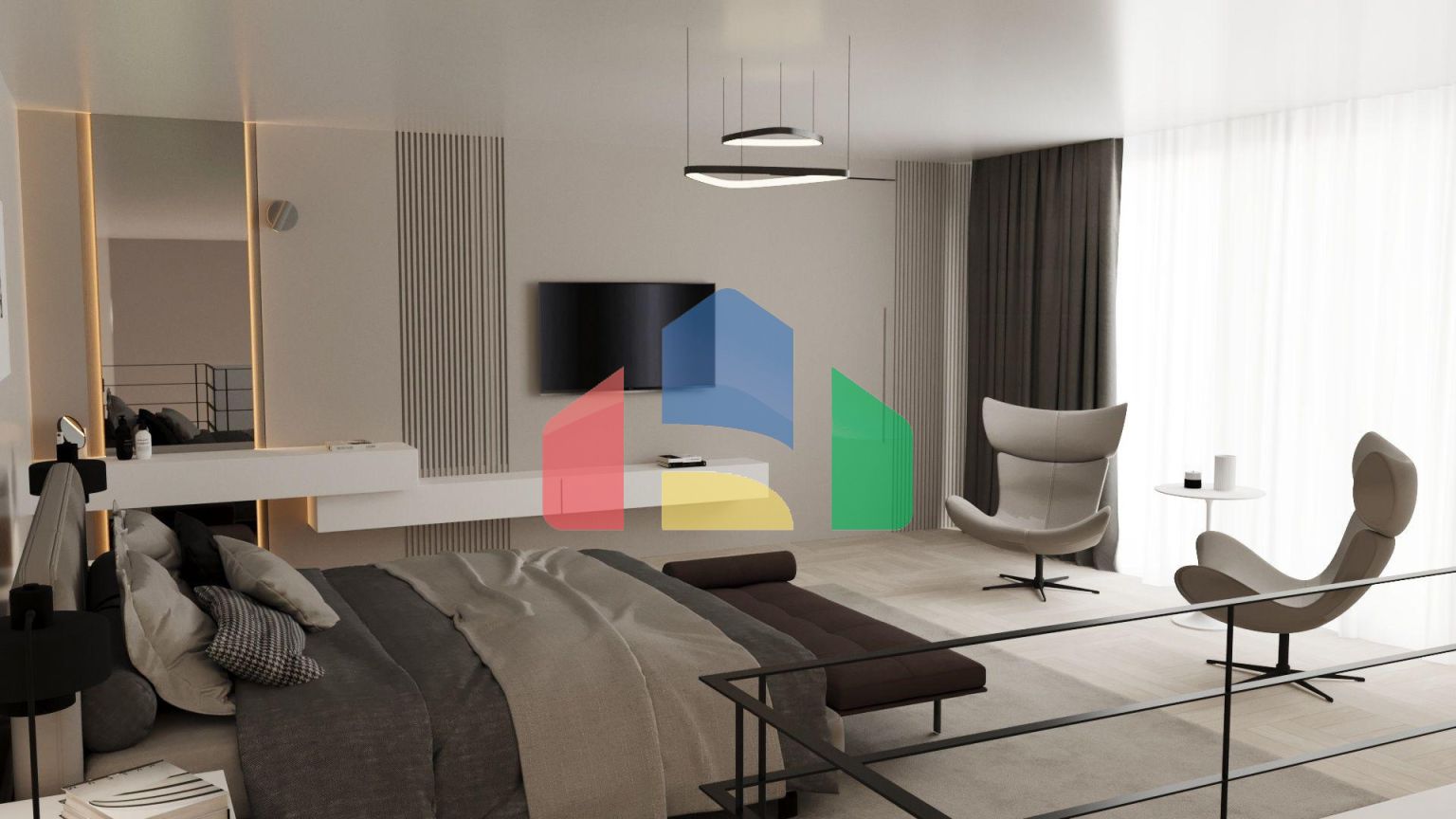 Квартира 3+1 Duplex (174 м2) с балконом  (29 м2) в новом комплексе в Боазе 