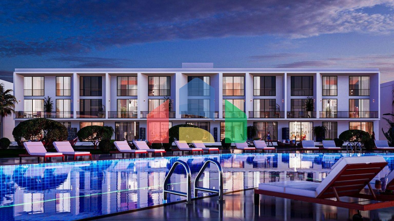 Квартира 3+1 Duplex (174 м2) с балконом  (29 м2) в новом комплексе в Боазе 