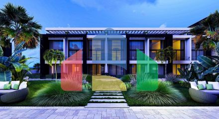 Studio 74 m2 150 meters from the sandy beach