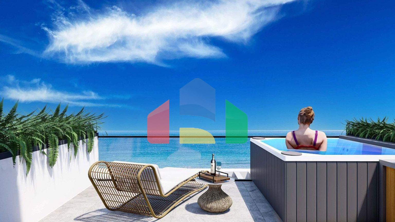 Студия 74 м2 в 150 метрах от песчаного пляжа