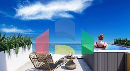 Студия 74 м2 в 150 метрах от песчаного пляжа