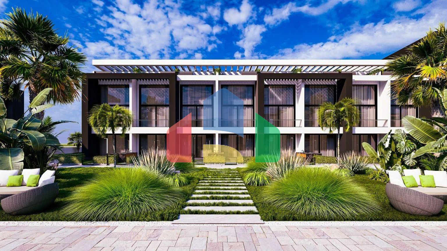 Квартира 1+1 ( 105 м2) в 150 метрах от песчаного пляжа