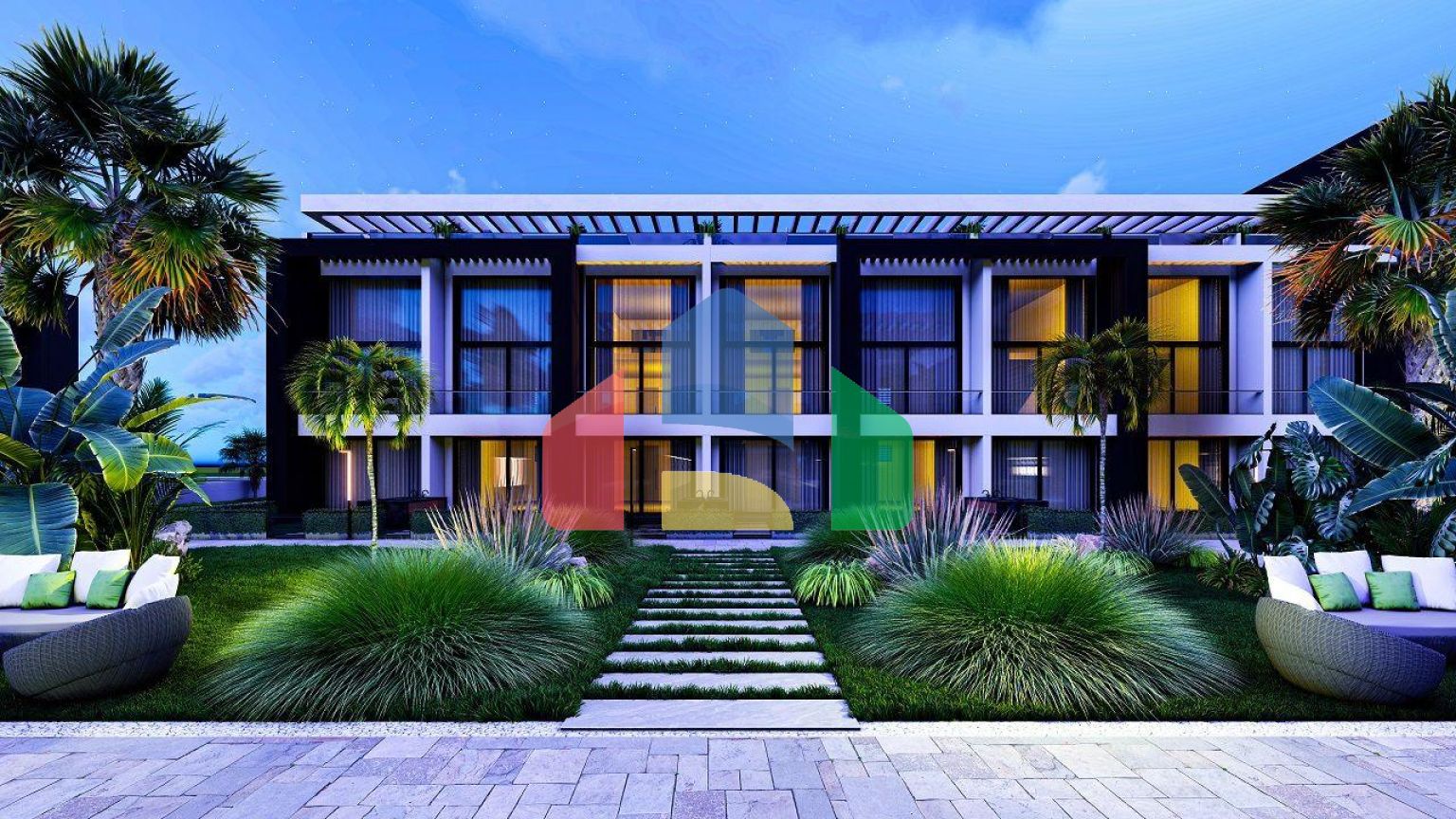 Квартира 1+1 ( 105 м2) в 150 метрах от песчаного пляжа