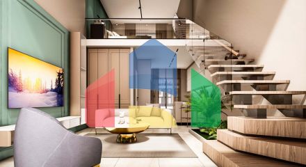 Квартира 1+1 Loft (85 м2) в 150 метрах от песчаного пляжа