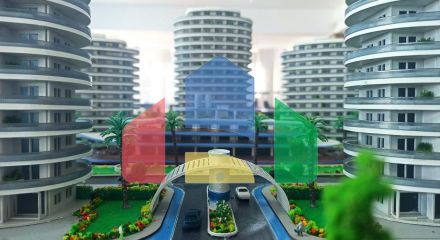 Квартира 1+1 (86 м2) с террасой в элитном комплексе в  800 м от пляжа long beach