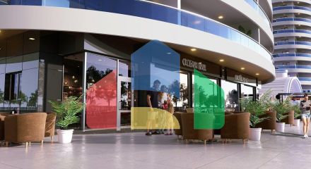 Квартира 1+1 (86 м2) с террасой в элитном комплексе в  800 м от пляжа long beach