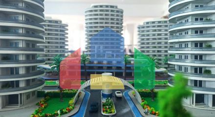 Квартира 2+1 ( 125м2) с террасой в элитном комплексе в 800 м от пляжа long beach