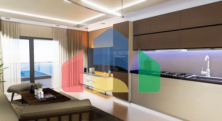 Квартира 2+1 ( 125м2) с террасой в элитном комплексе в 800 м от пляжа long beach