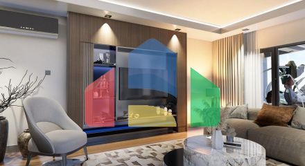 Квартира 2+1 ( 125м2) с террасой в элитном комплексе в 800 м от пляжа long beach