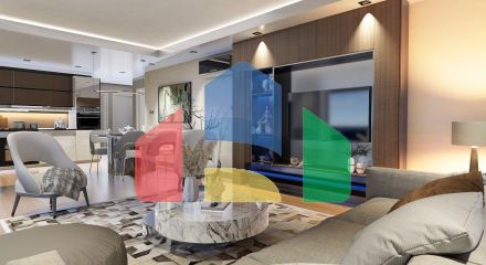 Квартира 2+1 ( 125м2) с террасой в элитном комплексе в 800 м от пляжа long beach