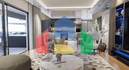 Квартира 2+1 ( 125м2) с террасой в элитном комплексе в 800 м от пляжа long beach