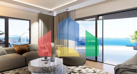 Квартира 2+1 ( 125м2) с террасой в элитном комплексе в 800 м от пляжа long beach