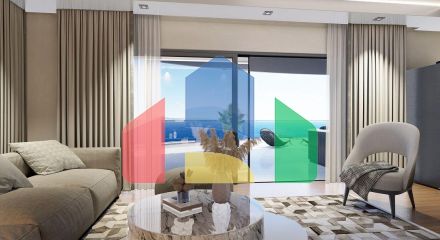 Квартира 2+1 ( 125м2) с террасой в элитном комплексе в 800 м от пляжа long beach