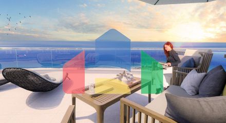 Квартира 2+1 ( 125м2) с террасой в элитном комплексе в 800 м от пляжа long beach