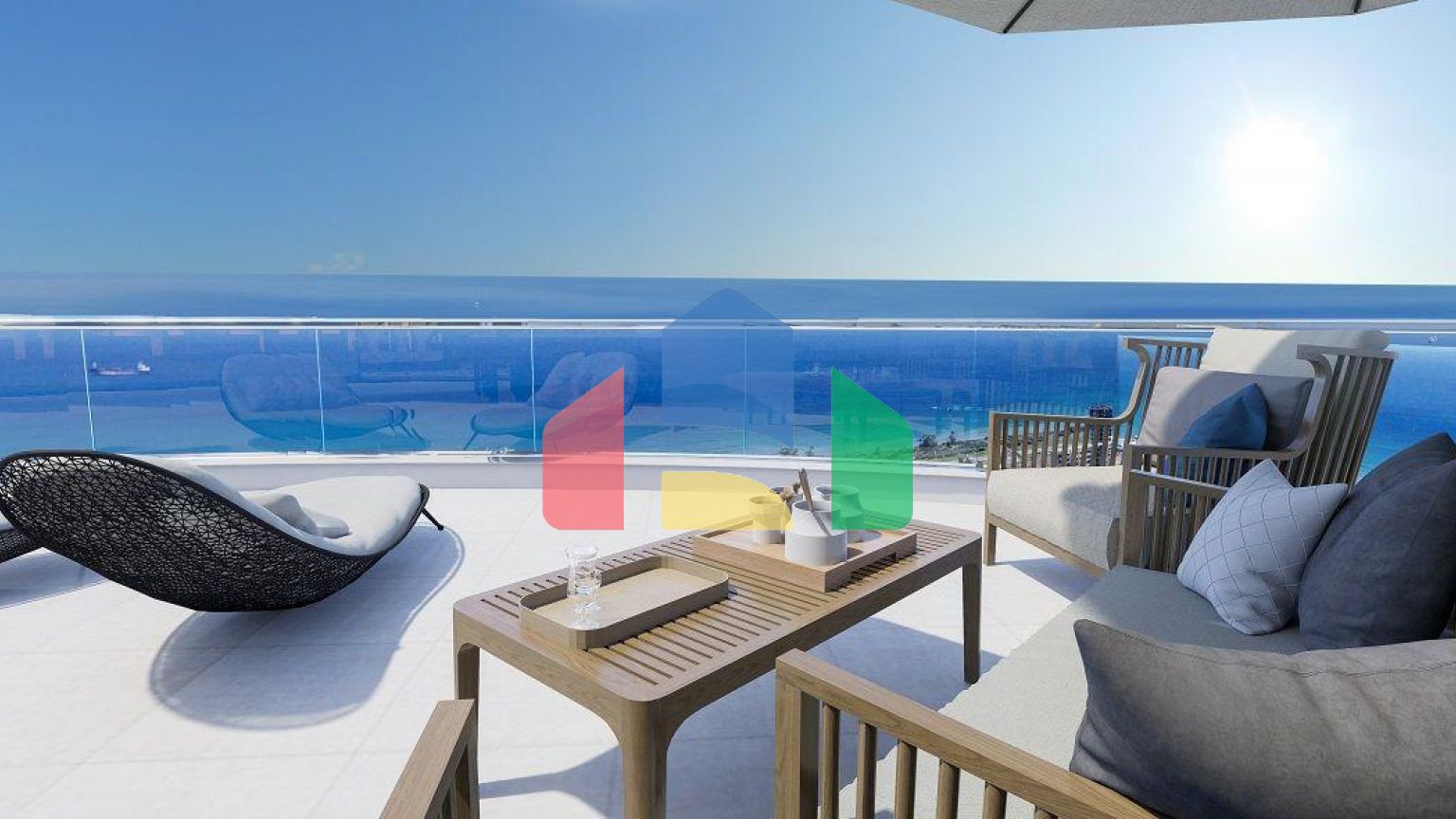 Квартира 2+1 ( 125м2) с террасой в элитном комплексе в 800 м от пляжа long beach