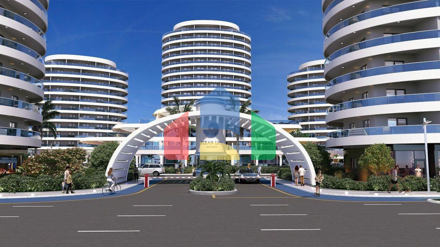 Квартира 2+1 ( 125м2) с террасой в элитном комплексе в 800 м от пляжа long beach