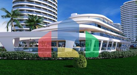 Квартира 2+1 ( 125м2) с террасой в элитном комплексе в 800 м от пляжа long beach