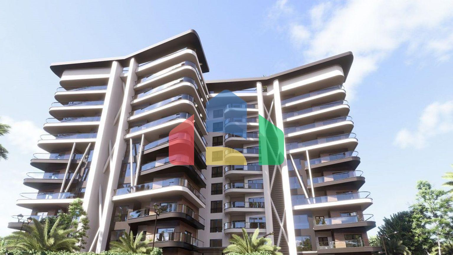 Квартира 2+1 Loft 84 м2 в 450 метрах от пляжа 