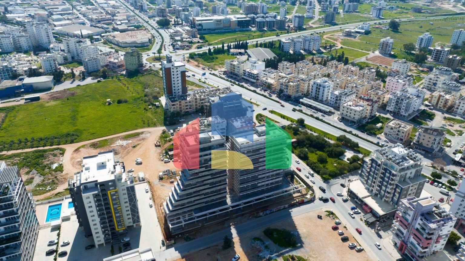 Двухкомнатная квартира 84 м2 с террасой 21 м2 в центре Фамагусты