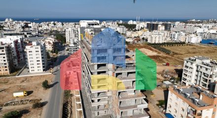 Двухкомнатная квартира 84 м2 с террасой 21 м2 в центре Фамагусты