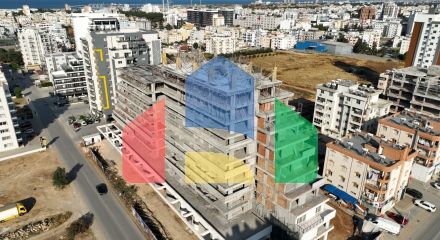 Двухкомнатная квартира 84 м2 с террасой 21 м2 в центре Фамагусты