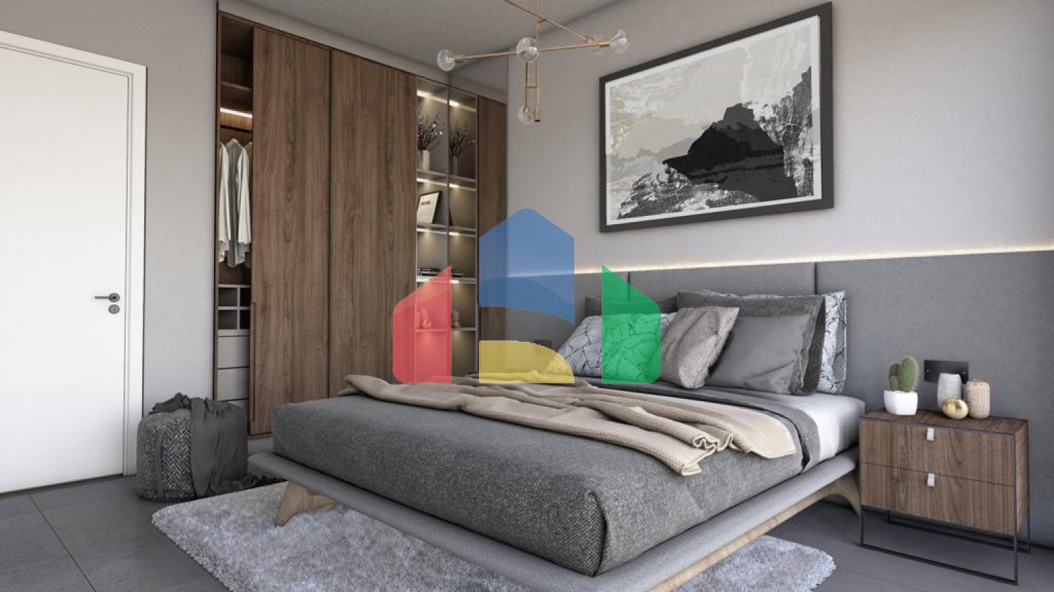 Двухкомнатная квартира 84 м2 с террасой 21 м2 в центре Фамагусты