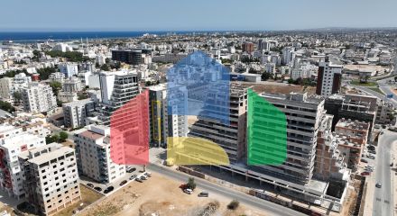 Двухкомнатная квартира 84 м2 с террасой 21 м2 в центре Фамагусты