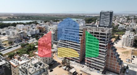 Двухкомнатная квартира 84 м2 с террасой 21 м2 в центре Фамагусты