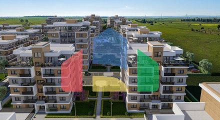 Квартира 1+1(58 м2 )в новом красивом комплексе в Гечиткале