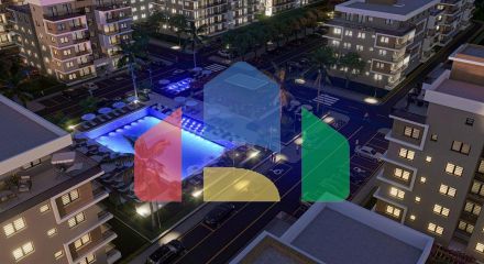 Квартира 2+1 (66 м2) в новом красивом комплексе в Гечиткале