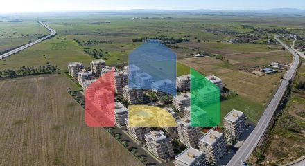 Квартира 2+1 (66 м2) в новом красивом комплексе в Гечиткале