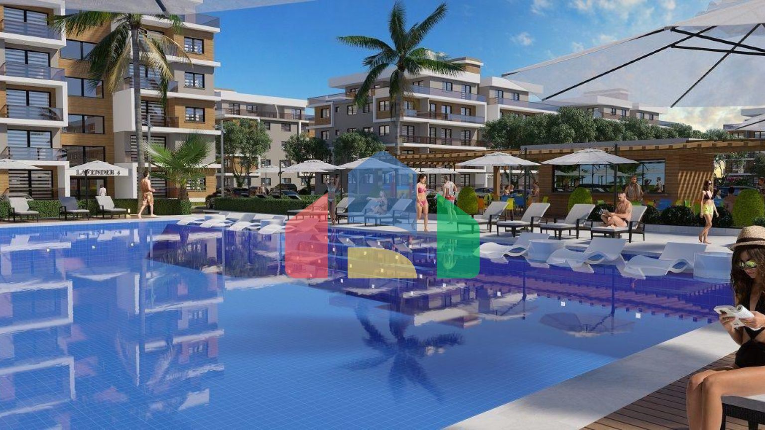 Квартира Penthouse 2+1 (78 м2 c террасой 54 м2) в новом красивом комплексе в Гечиткале