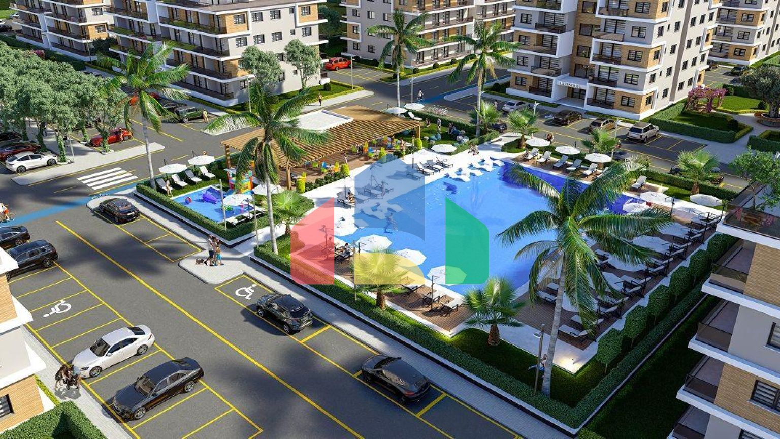 Квартира Penthouse 2+1 (78 м2 c террасой 54 м2) в новом красивом комплексе в Гечиткале