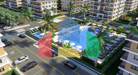 Четырехкомнатная квартира 104 м2 в  красивом комплексе в Гечиткале