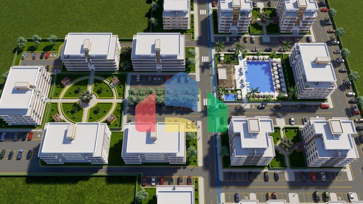 Четырехкомнатная квартира 104 м2 в  красивом комплексе в Гечиткале