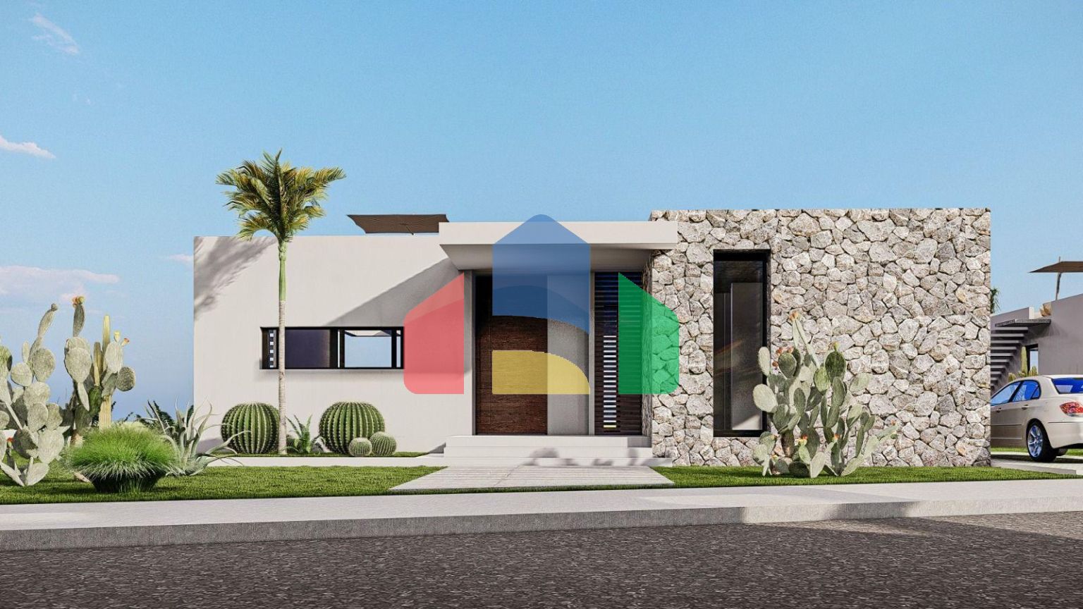 Роскошная вилла 3+1 (183 м2) с бассейном  в 100 метрах от пляжа