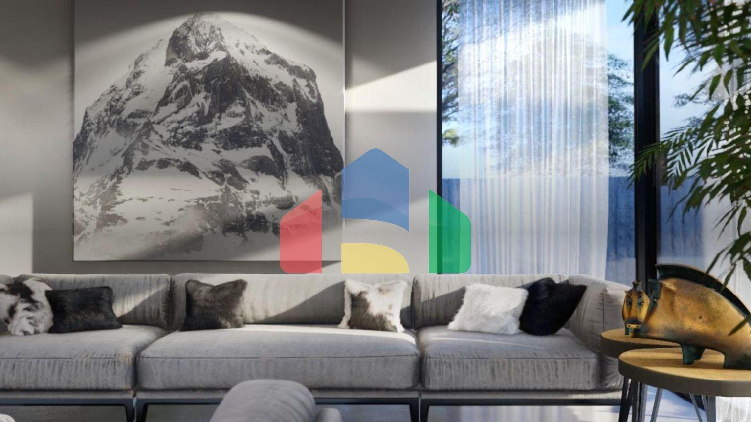 Роскошная вилла 3+1 (183 м2) с бассейном  в 100 метрах от пляжа