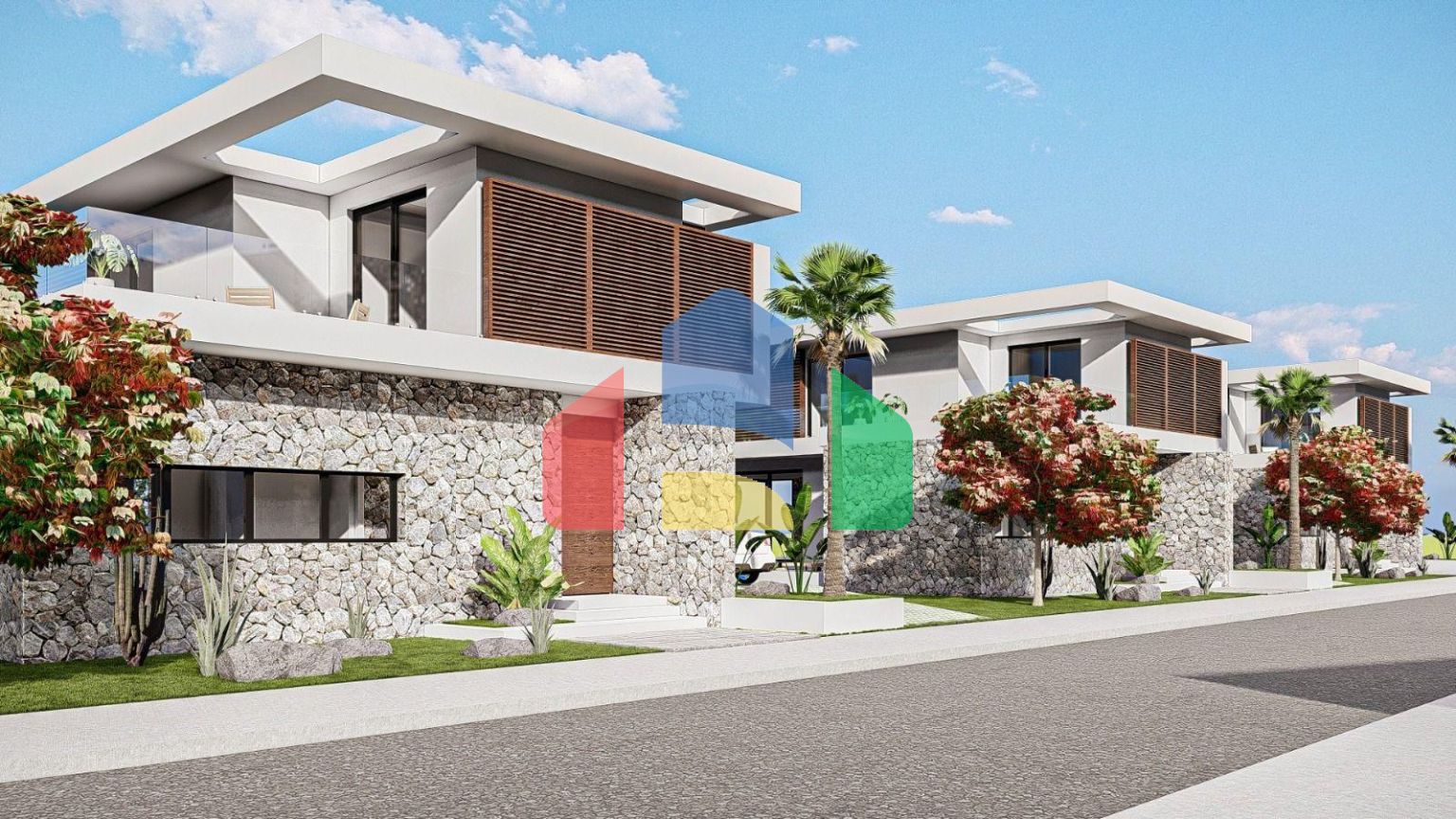 Роскошная вилла 4+1 (200м2) с бассейном  в 100 метрах от пляжа