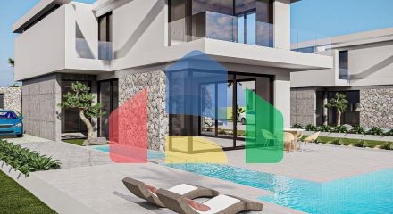 Роскошная вилла 4+1 (200м2) с бассейном  в 100 метрах от пляжа