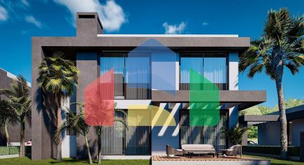 Villa 3 + 1 (219 m2) with its own plot of land 1 km from the sea