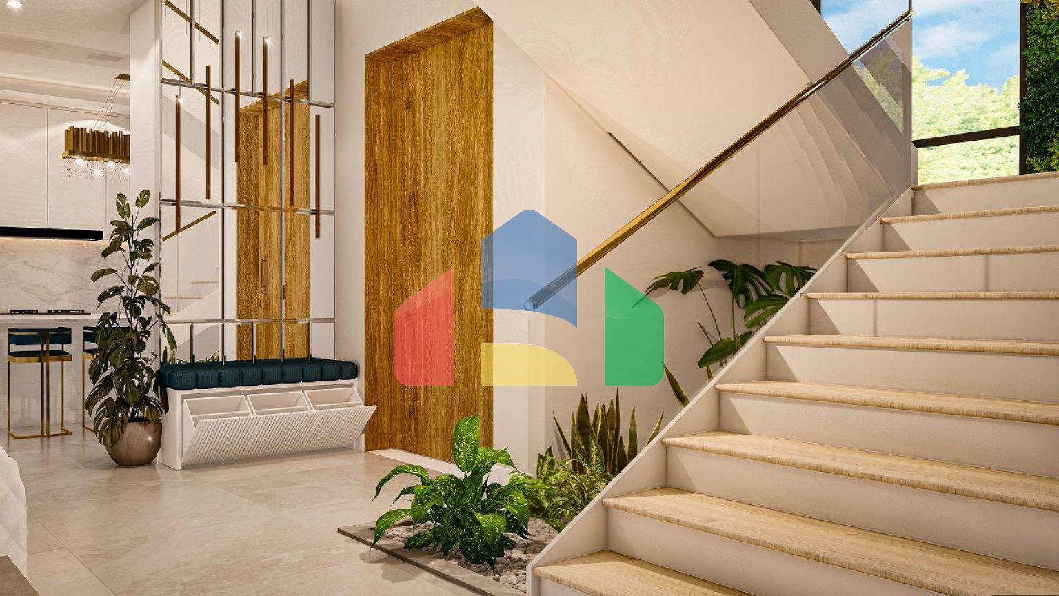 Вилла 3+1 (219 м2) с  собственным участком земли в 1 километре от моря