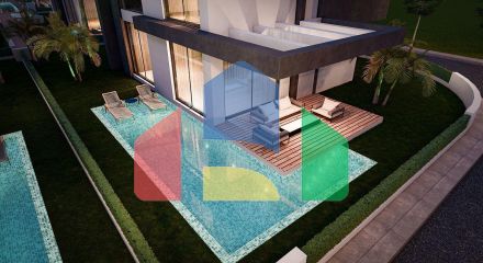 Villa 4 + 1 (293 m2) with its own plot of land 1 km from the sea