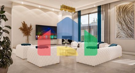 Вилла 4+1 (293 м2) с  собственным участком земли в 1 километре от моря